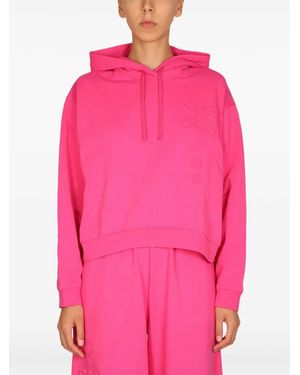 McQ Embossed Hooded Sweatshirt - Pink