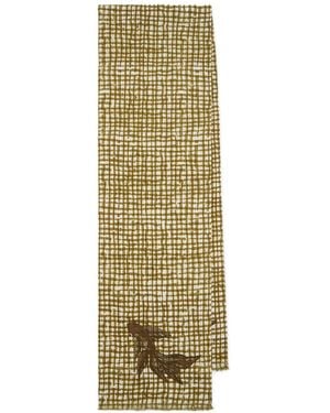 Paul Smith Check Fish Scarf - Metallic