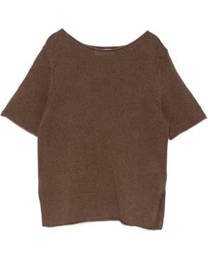 Marc O' Polo Short-Sleeve Jumper - Brown
