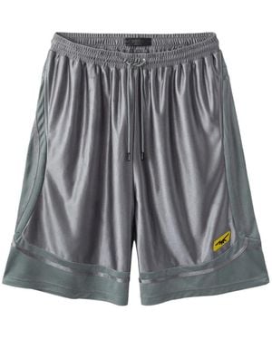 Happy Memories Don't Die Mixtape Drawstring Shorts - Grey