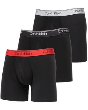 Calvin Klein Logo-Waistband Boxers (Pack Of Three) - Black