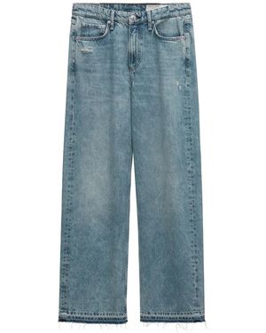 Rag & Bone Wide-Leg Jeans - Blue
