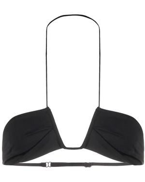 St. Agni Ziah Neal Halterneck Bikini Top - Black