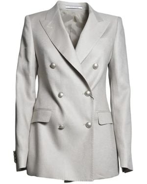 Tagliatore Double-Breasted Blazer - Gray