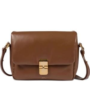 A.P.C. Soft Grace Cross Body Bag - Brown