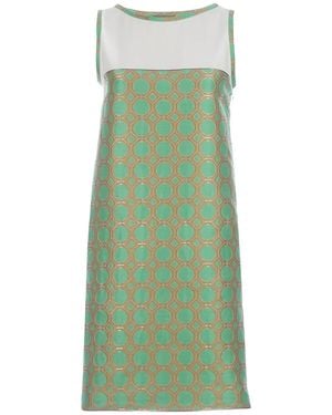Mantu Patterned Shift Dress - Green