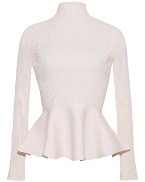 Cara Cara Carlyle Peplum Jumper - White