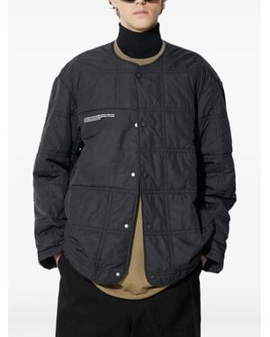 PANGAIA Quilted Buttoned Jacket - Grey