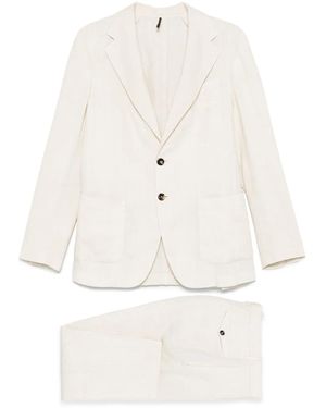 Dell'Oglio Linen Suit - White