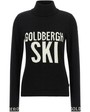 Goldbergh Hoi Trui Met Logo-Intarsia - Zwart