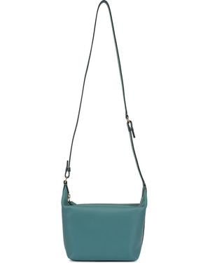 Valextra Mini Sac Porté Épaule Mochi - Bleu