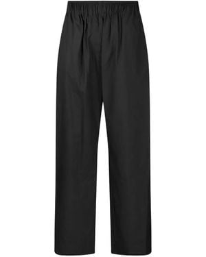 Thelatest Elasticated Pleated Trousers - Black