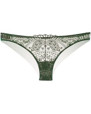 I.D Sarrieri Bestickter Slip - Natur