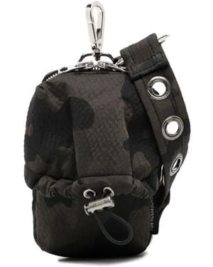 ANDERSSON BELL Kleine Camo Kuriertasche - Schwarz