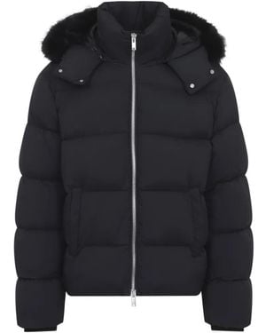 Moose Knuckles Everest Faux Fur-Trim Puffer Jacket - Black