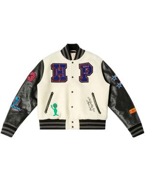 Heron Preston パッチ ボンバージャケット - ホワイト