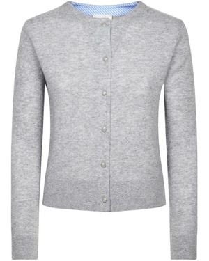 forte_forte Button-Up Knitted Cardigan - Blue