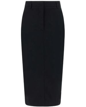 Thelatest Donna Midi Skirt - Black