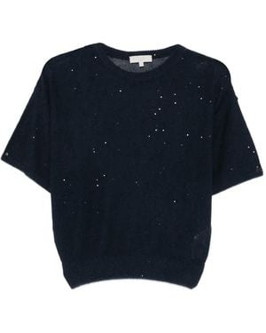 Antonelli Zagara Sequined T-Shirt - Blue