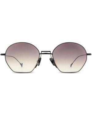 Eyepetizer Royale Round-Frame Sunglasses - Black