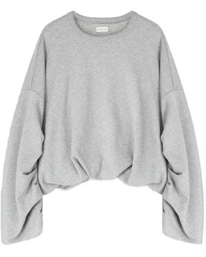 Dries Van Noten Draped Sweatshirt - Grey