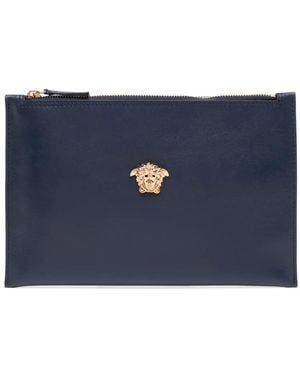 Versace Small La Medusa Pouch - Blue