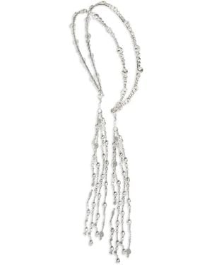 Jennifer Behr Beaded Loretta Headband - White