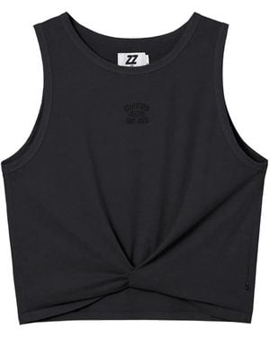 Izzue Knot-Detail Tank Top - Black