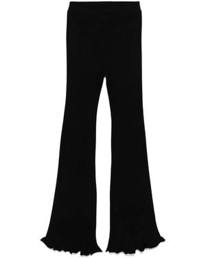 Rabanne Ribbed Pants - Black