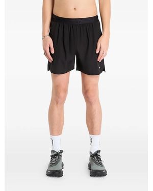Represent Logo-Detail Track Shorts - Black