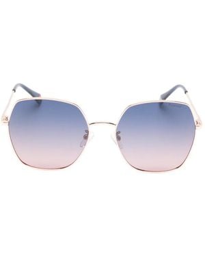 Polaroid Geometric-Frame Sunglasses - Blue
