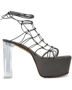 Rick Owens Web プラットフォーム サンダル 130mm - ブラック