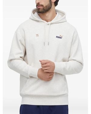 PUMA Embroidered Hoodie Sweatshirt - White