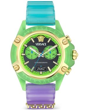 Versace Reloj Active Chronograph De 44 Mm - Gris