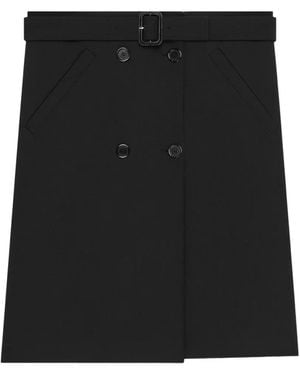 Courreges Doppelreihiger Rock - Schwarz