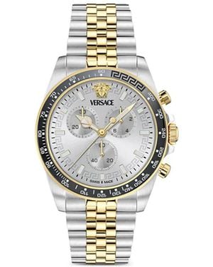 Versace Round-Face 43Mm - Metallic