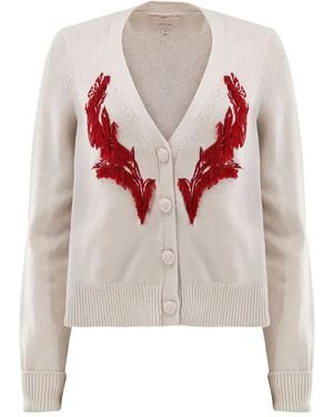 Cinq À Sept Fringe-detail Cardigan - ホワイト