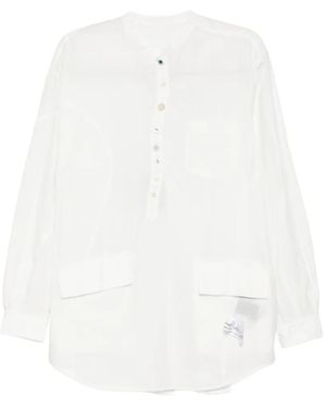 Undercover Button-Placket Pocket-Detail Shirt - White