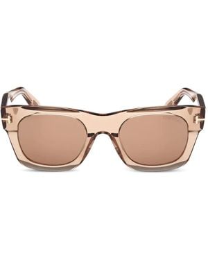 Tom Ford Rectangle-Frame Sunglasses - Pink