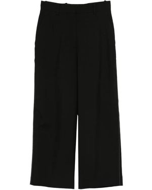 Marni Hosen Side-Stripe Cropped Trousers - Black