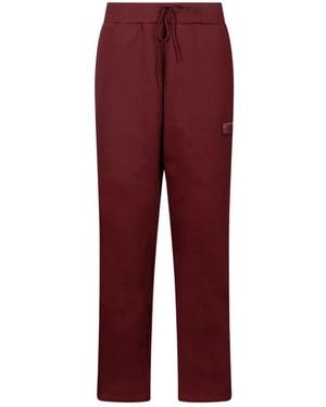 New Balance Elasticated-Waistband Track Trousers - Red