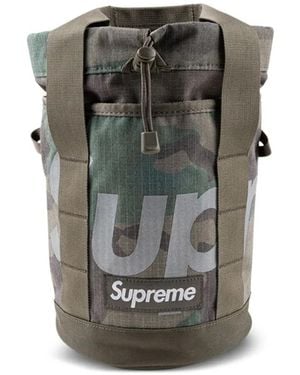 Supreme Box-Logo Ripstop Cinch Bag - Grey