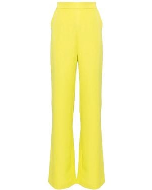 Saiid Kobeisy High-Rise Straight-Leg Trousers - Yellow