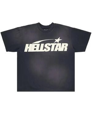 HELLSTAR Logo-Print T-Shirt - Blue
