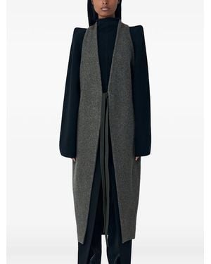 Rick Owens Self-Tie Sleeveless Coat - Blue
