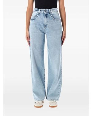 ICON DENIM Icon Poppy Washed Straight-Leg Jeans - Blue