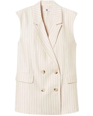 Twinset Striped Waistcoat - Natural