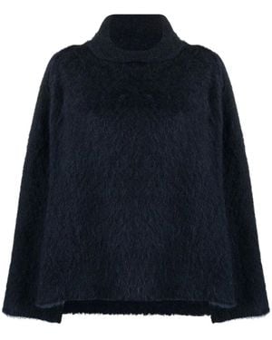 Malo Alpaca-Blend Turtleneck Jumper - Blue