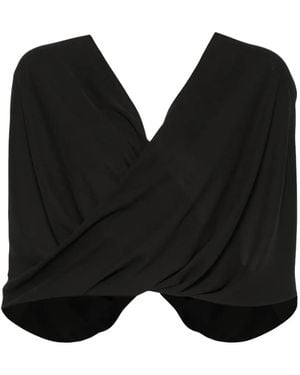 Hanita Top Drappeggiato - Nero