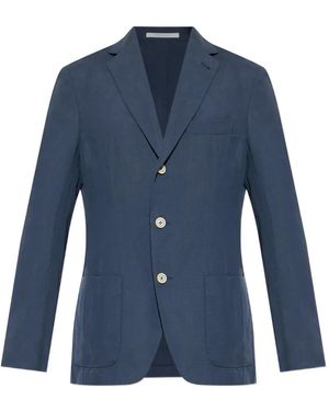 Eleventy Button Single-Breasted Blazer - Blue